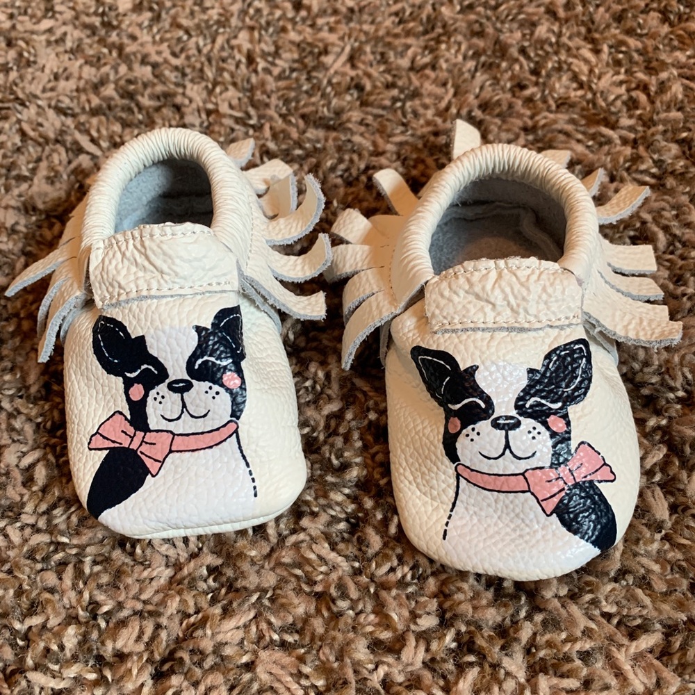 Baby leather moccasins